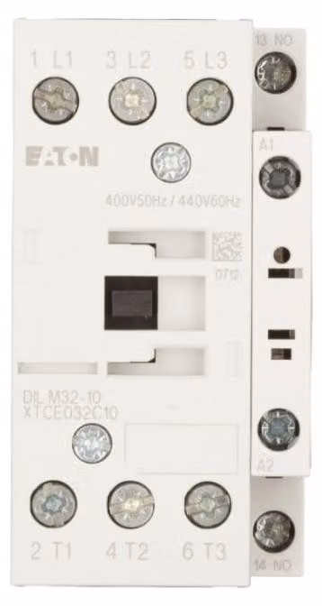 Contattore di potenza Eaton, 3 poli, 380 V 400 V 15 kW, 1 S, 400 V 50 Hz, 440 V 60 Hz, azionamento AC, morsetti a vite 277262