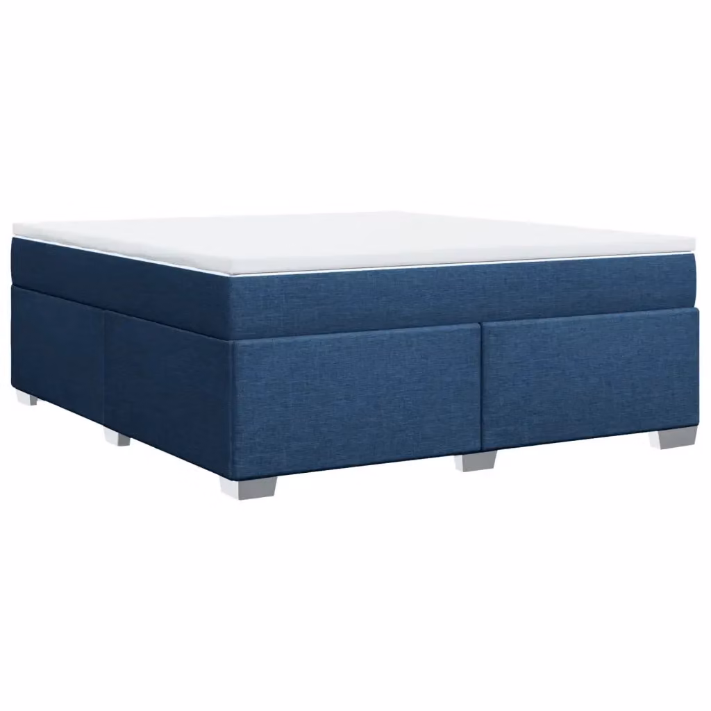 Letto Ibrido con Giroletto a Molle e Materasso vidaXL, Colore Blu e Bianco, L/P: 180 x 200 cm – 2