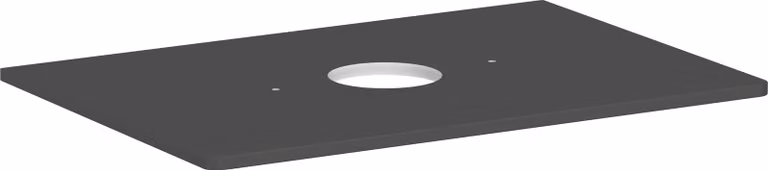 hansgrohe Xelu Q Console avec découpe ronde au centre, 780x550, pour vasque à poser, sans trou pour robinet, 54113910, 54113910