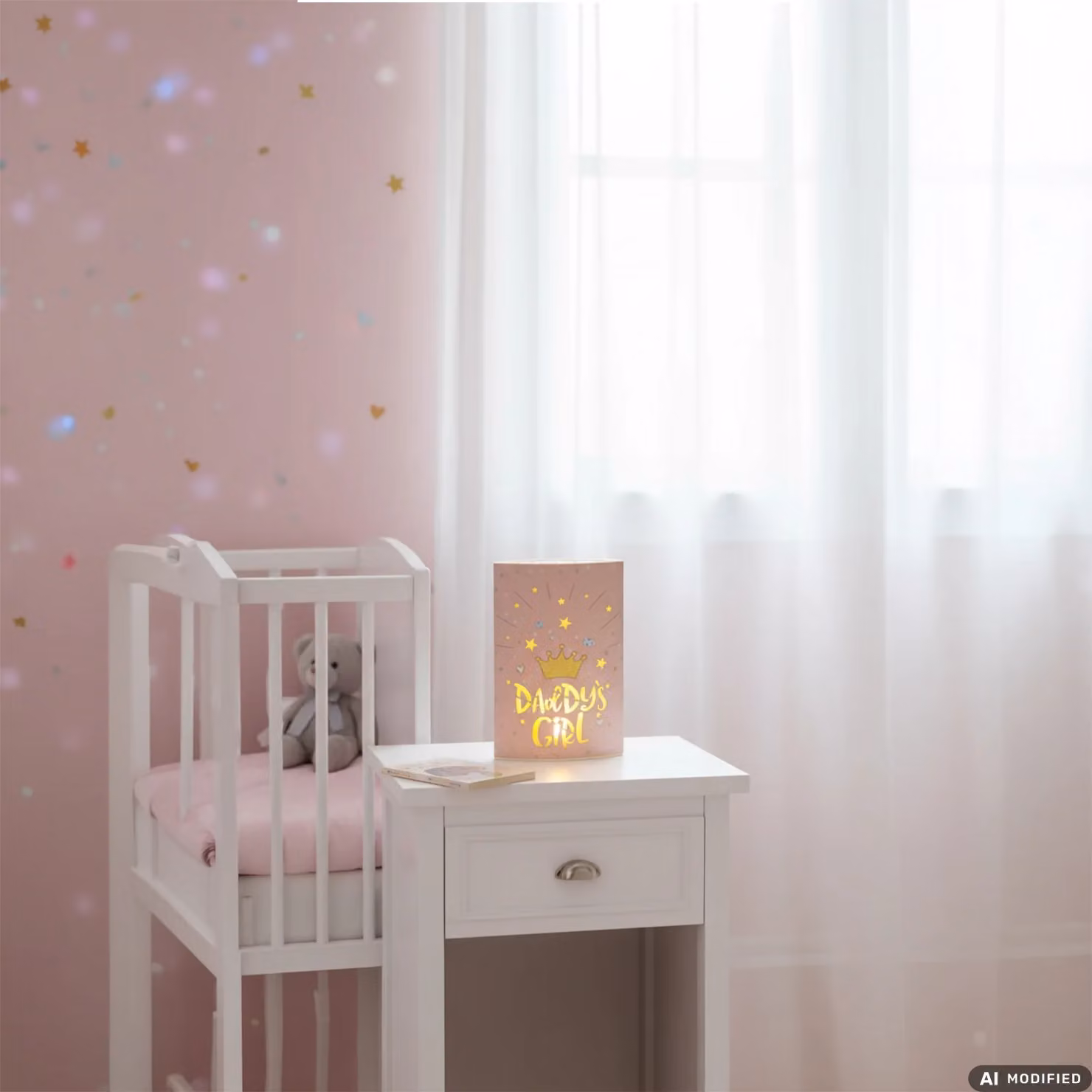 DICTROLUX Lampada LED Magical Night in Carta Telata Olandese, Altezza: 20 cm – 2