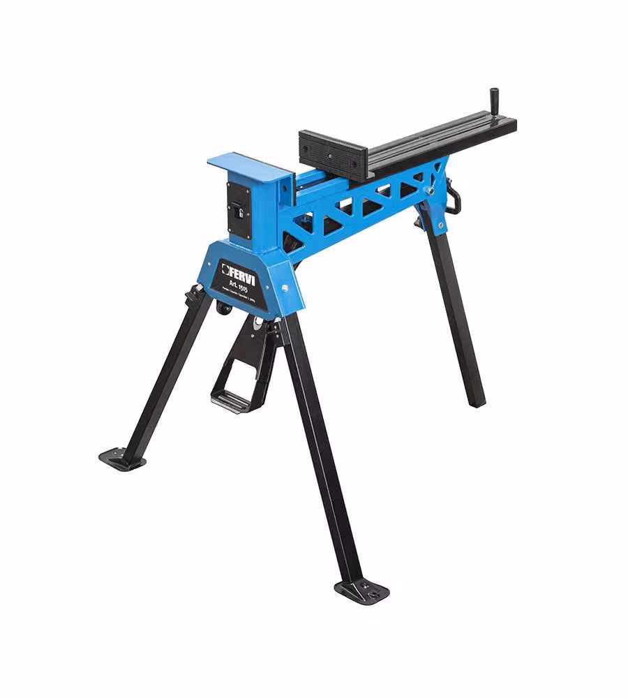 FERVI Cavaletto Morsa Portatile Acciaio 300 kg Sistema Serraggio Pedale
