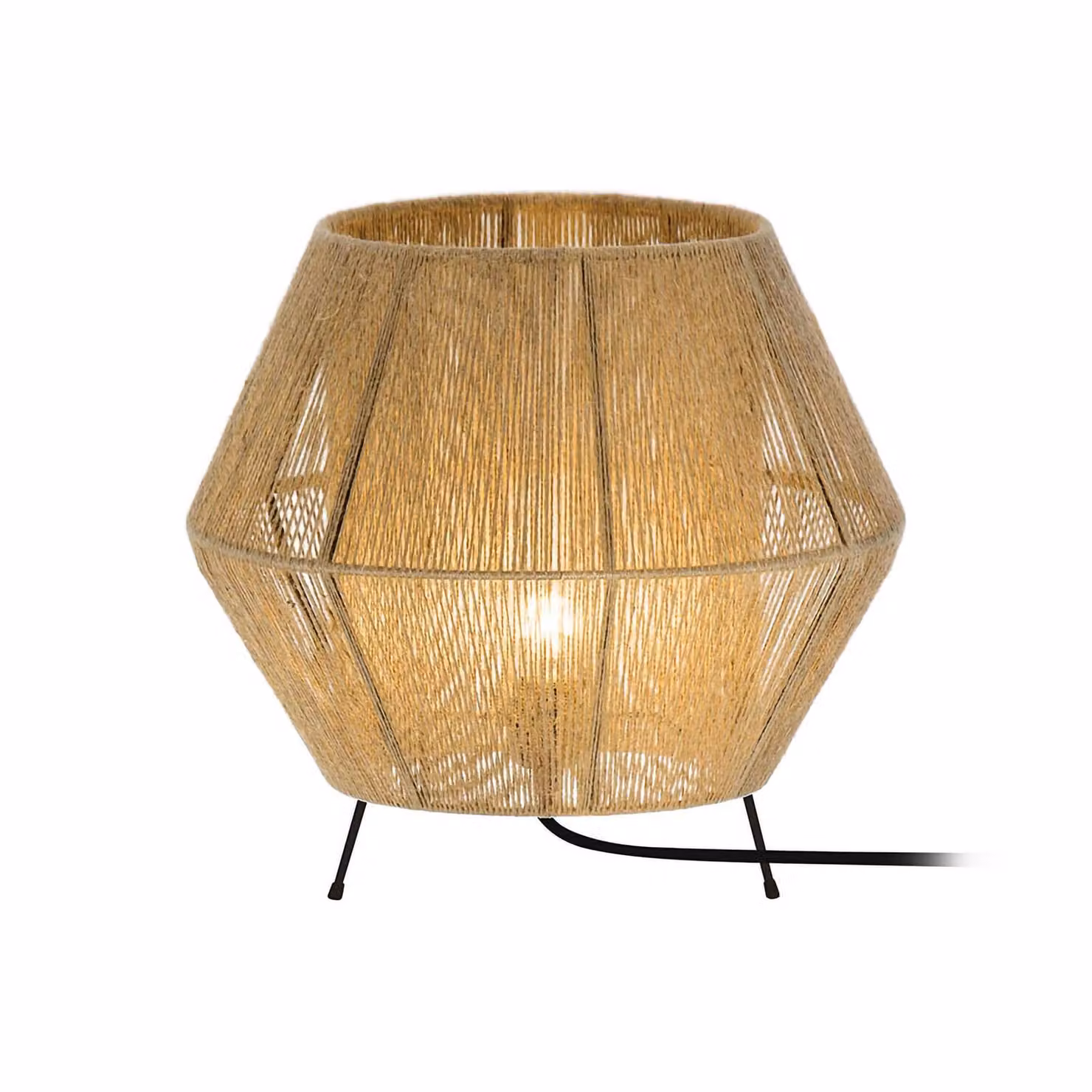 Viokef Lampada da tavolo Zaira, Legno chiaro, Soggiorno / Sala da pranzo, Lampada da tavolo