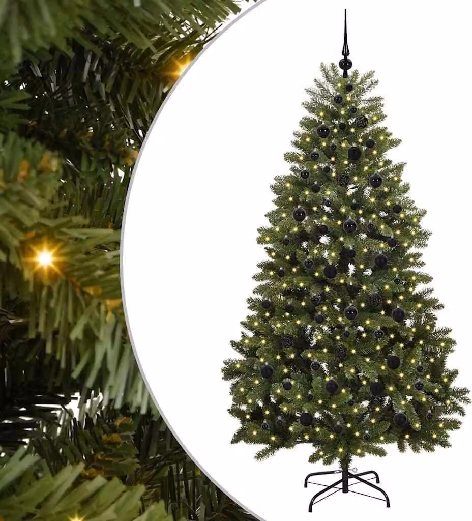 Albero di Natale artificiale Verde 210 cm PVC e Metallo