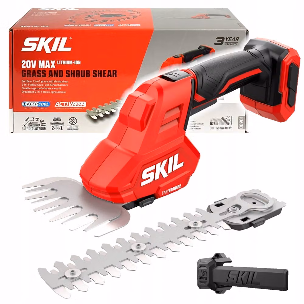 SKIL 0630 CA Forbice da erba e arbusti a batteria 20V