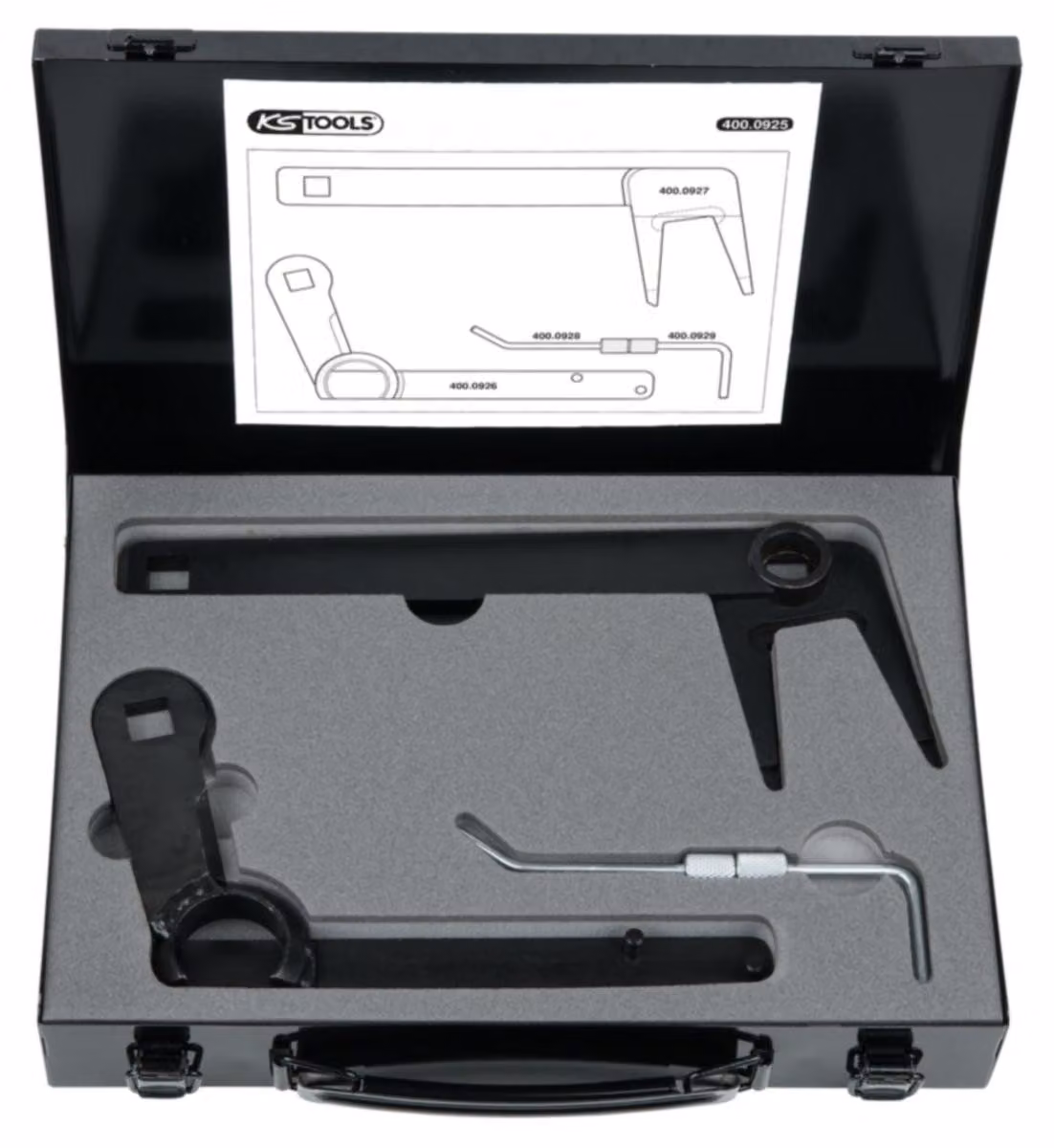 KS TOOLS Set di utensili per la regolazione della distribuzione 400.0925 2030g