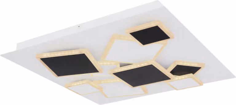 Plafoniera, dimmerabile, telecomando, LED, bianco, L 50 cm