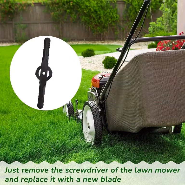 Lame di ricambio in plastica per trimmer da giardino, 14 cm, confezione da 100 pezzi