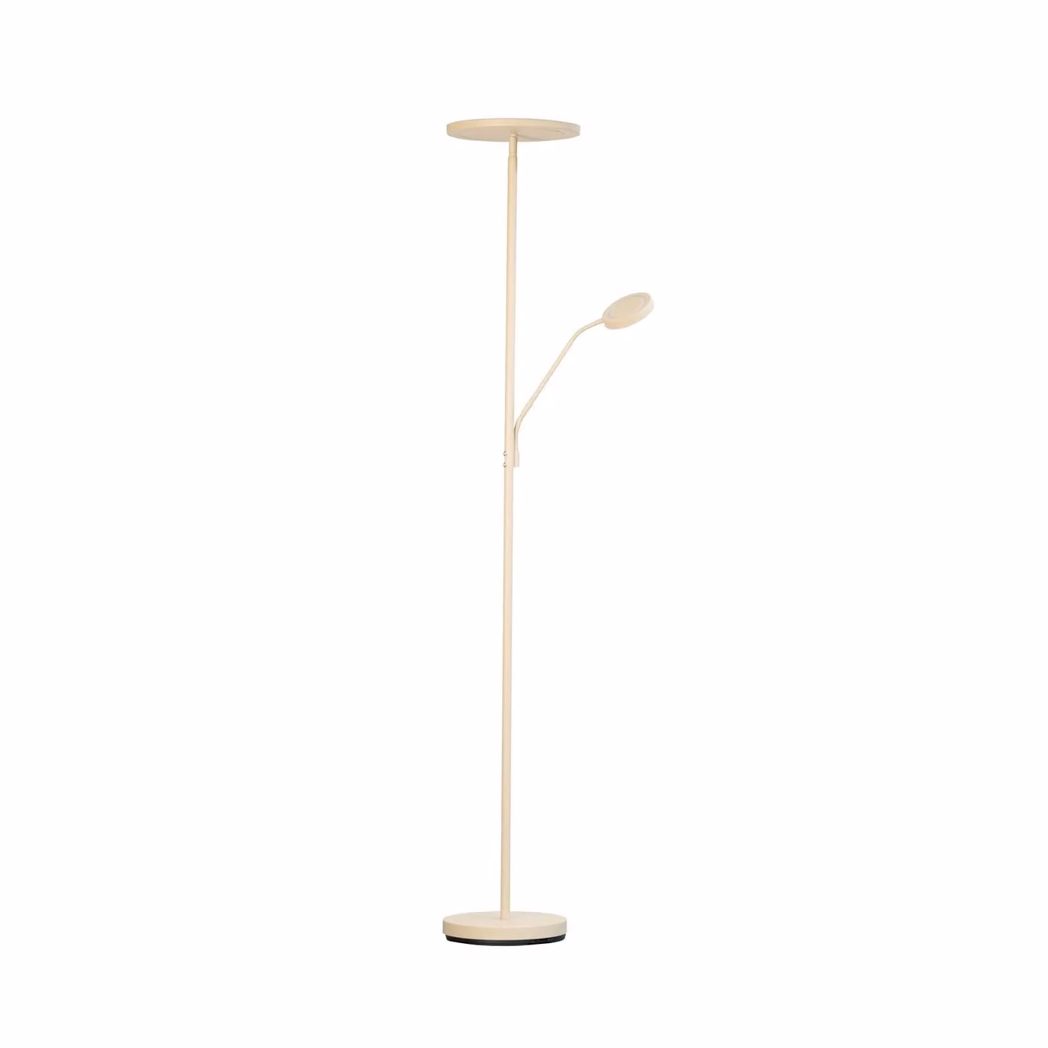 FISCHER & HONSEL Lampada da terra a LED Sorento, dimmerabile, Crema / Ambra, Soggiorno / Sala da pranzo, Metallo, Moderno, Lampada LED da terra