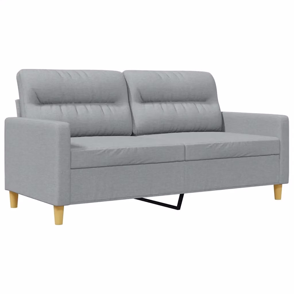Divano letto moderno vidaXL in tessuto grigio con struttura in metallo per il tuo soggiorno – 2