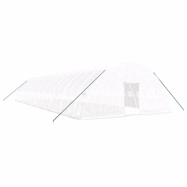 Serra con Telaio in Acciaio Bianco 108 m² 18x6x2,85 m