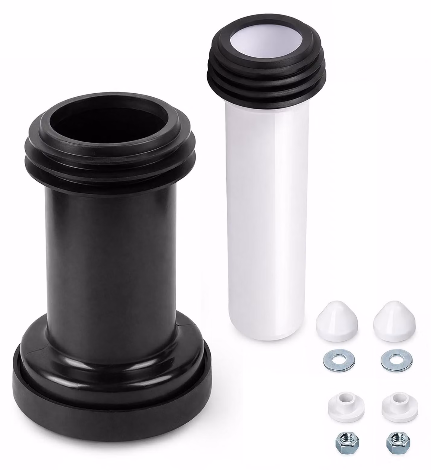 Kit di collegamento per WC sospesi con raccordo in PVC