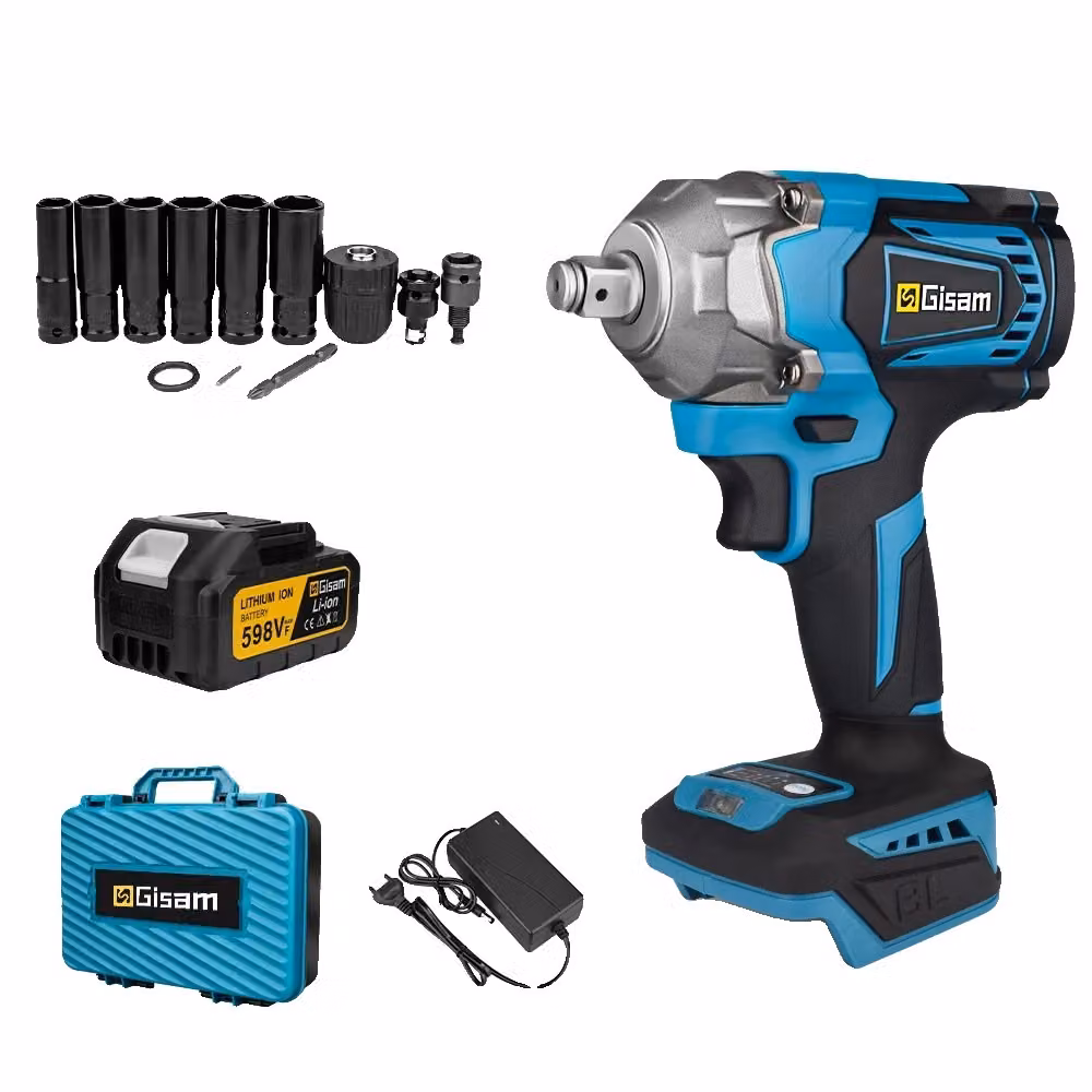 Avvitatore a impulsi elettrico a batteria, coppia di serraggio 1200NM, tecnologia motore brushless, 1 batteria tipo 2