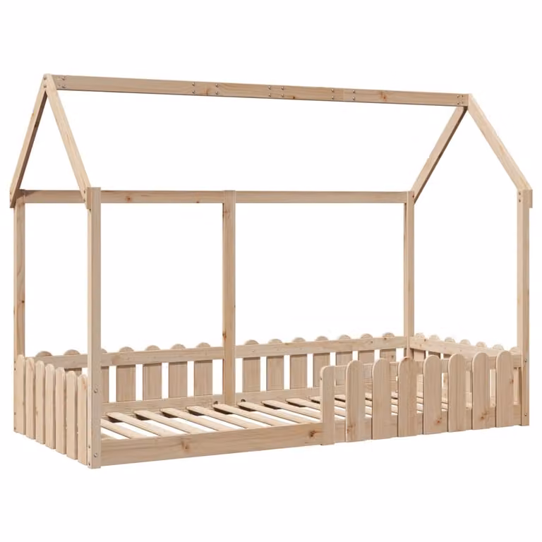 Maison Exclusive - Lettino a casetta 90x190 cm in legno massello di pino