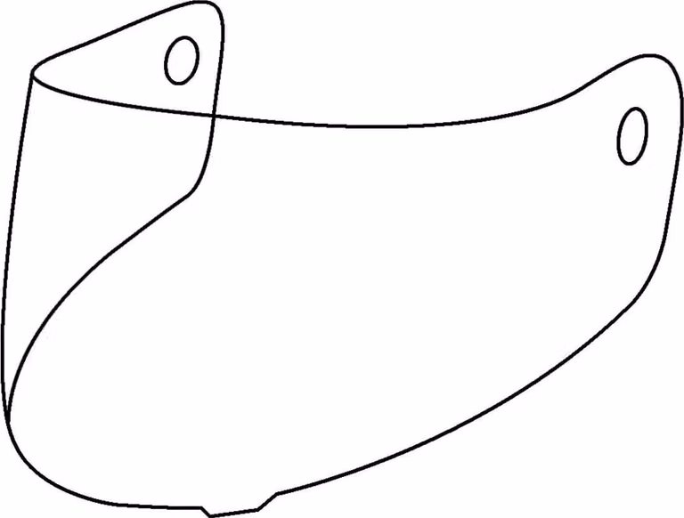Visiera Bogotto Blade, trasparente