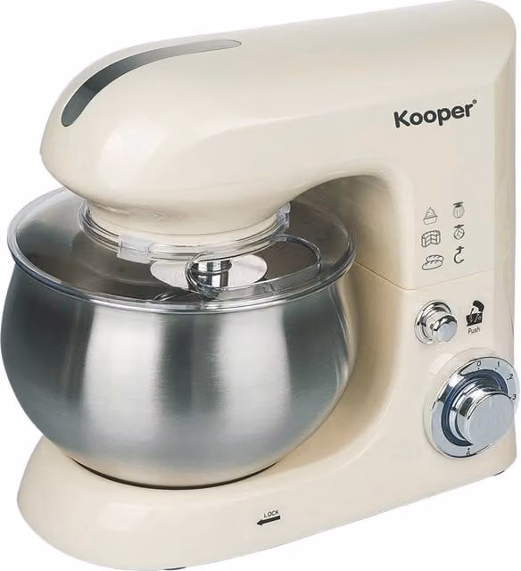 Impastatrice Planetaria Iperbriko 1300 W in Acciaio Inox, Colore Beige