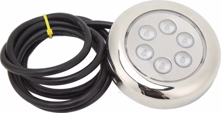 3,5 pollici LED luce subacquea superficie IP68 impermeabile 12V -24VDC per Yacht Marine Boat Bianco 4w