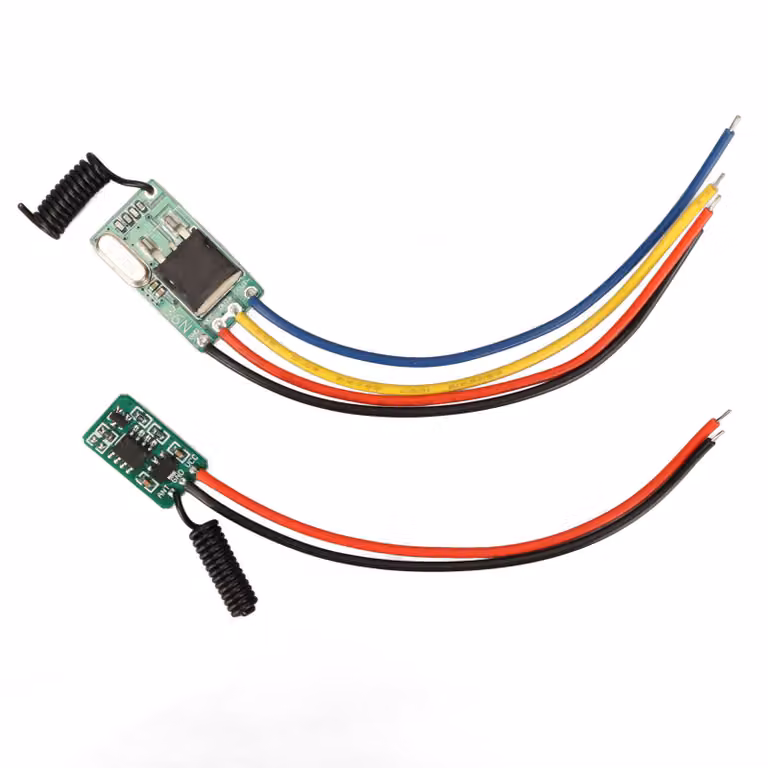 Ricevitore DC6V-36V e trasmettitore DC5V-24V – Interruttore telecomandato senza contatto RF 433 MHz per pareti, pavimenti e porte