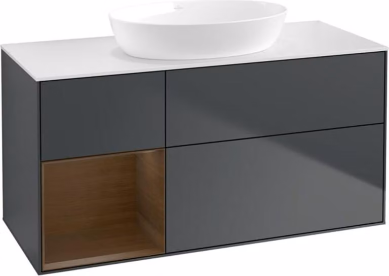 V&B mobile da parete Finion 120cm, Pl w m, Reg wal ven, md bl. m Lac