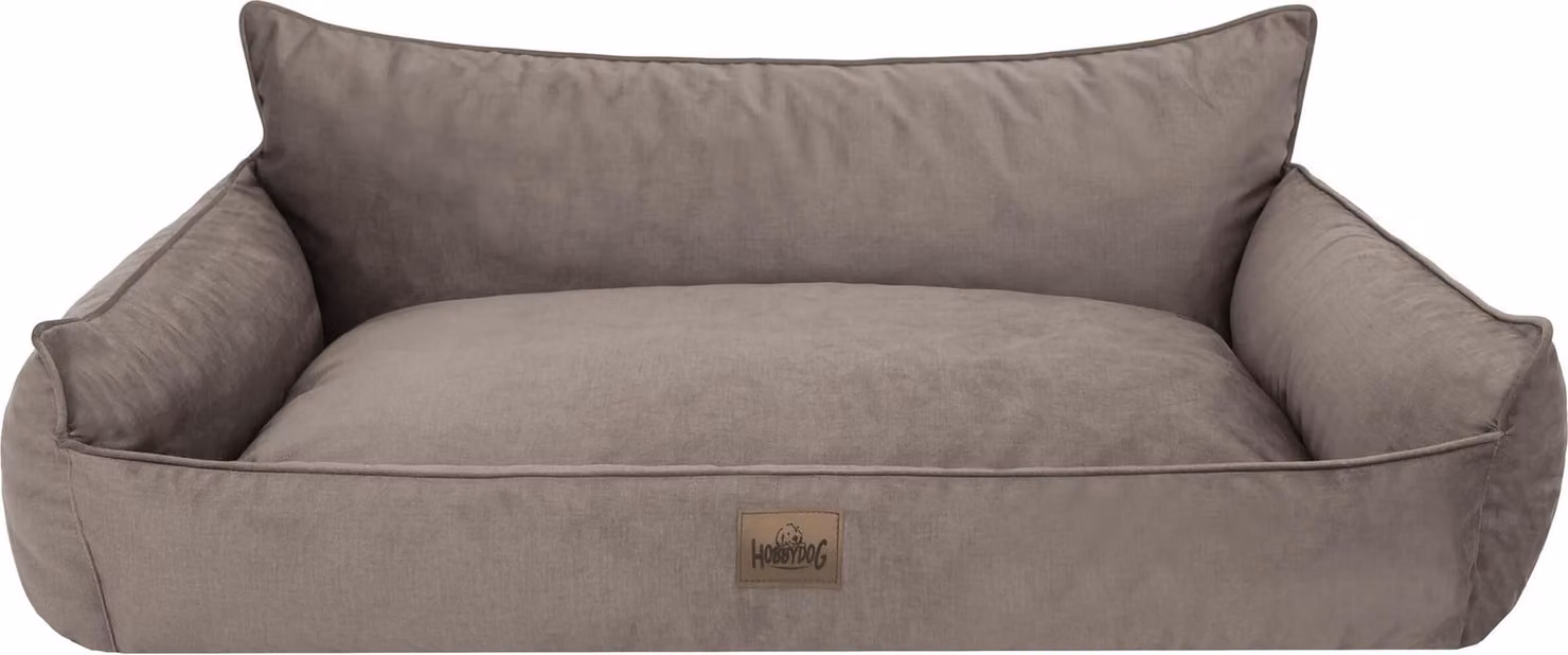 Cuccia per cani, cestino per cani, divanetto per cani, cuscino per cani, lettino per animali, posto letto, materasso per cani, lavabile - Joker - 82 x 63 cm [Taglia: XL] - Marrone Fancy