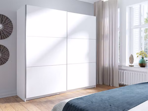 Armadio ad ante scorrevoli Arsala 11 Armadio 200x62x207cm a 2 ante bianco