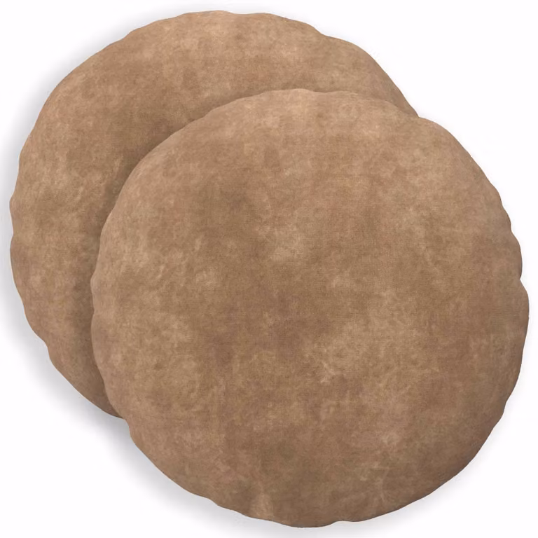 vidaXL Cuscino con cuscino HEERLEN 2 pz Tortora Fleece in microfibra
