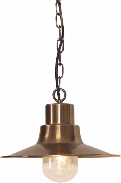 Lampada sospesa esterna Sheldon Elstead ottone E27 IP44