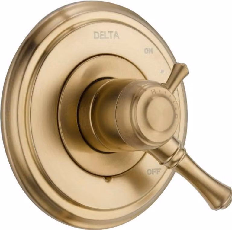 Miscelatore monocomando per vasca, finitura bronzo champagne, dimensioni 3,5 x 7 x 3,5 pollici