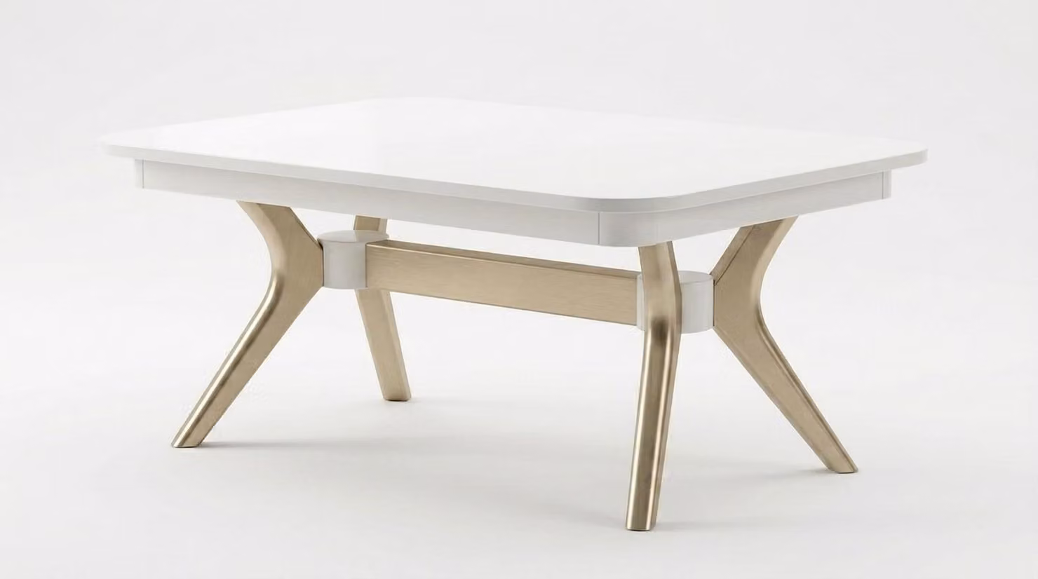 Couchtisch Wandregal Stil modern weiß rechteckig Wohnzimmer