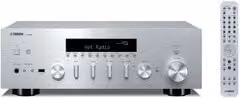 Sintoamplificatore Network Receiver Yamaha MusicCast R-N600A 2.0 con Bluetooth e ingresso ottico, 80W per canale, disponibile in argento o bianco