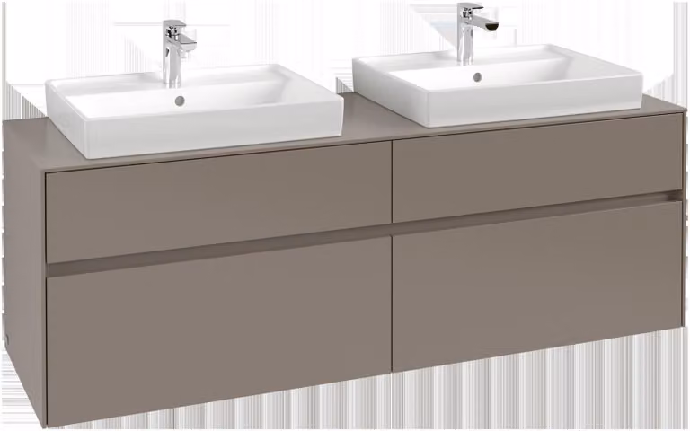 Villeroy & Boch Collaro Meuble sous-lavabo, pour 2 lavabos, 1600x548x500mm, C02400VL, C02400VL