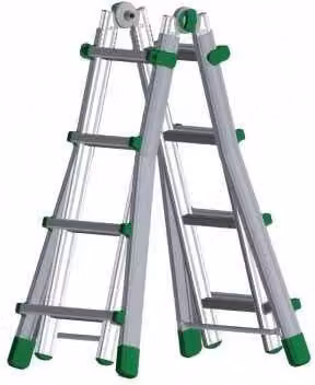 Scala telescopica Facal Eurobriko-16 Bk1,5 in alluminio nero e argento