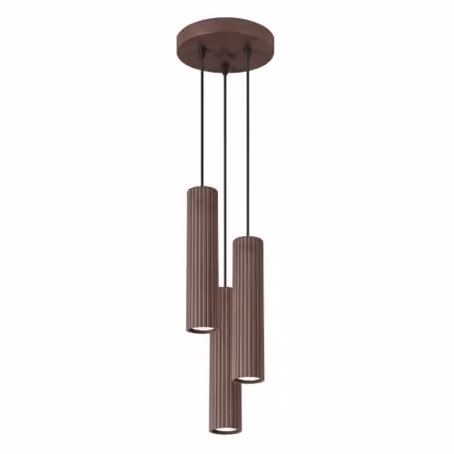 Sollux LightingLampada a sospensione KARBON 3P marrone