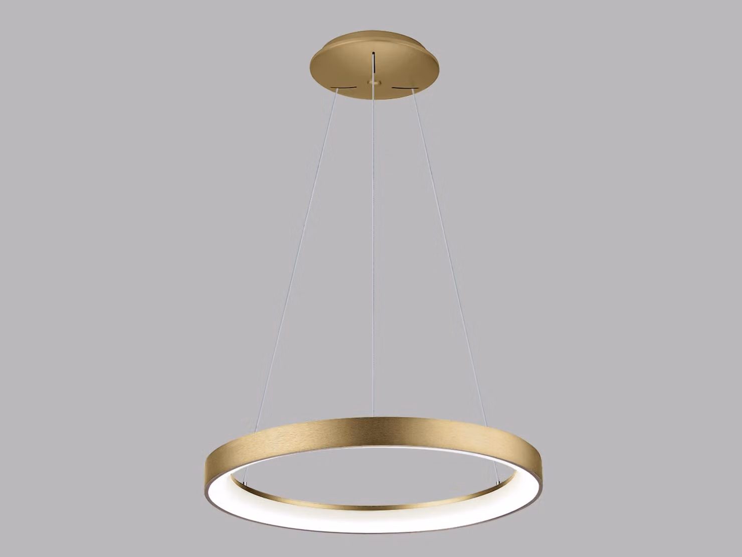Lampadario LED dimmerabile BELLA SLIM P-Z CRI90, Variante: oro, Ø 580 mm, 48 W, 3000/4000 K, TRIAC