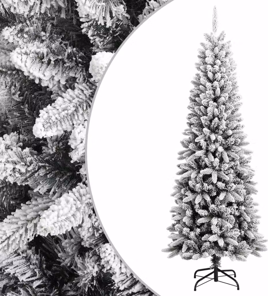 The Living Store Albero di Natale artificiale innevato 240 cm PVC&PE