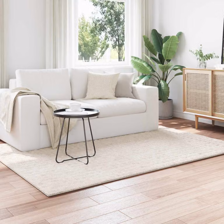 Tappeto per area vidaXL SIROLO moderno in poliestere, colore beige, L: 230 cm x P: 160 cm