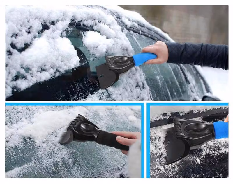 Verk 10108 Raschietto per auto da ghiaccio, nero