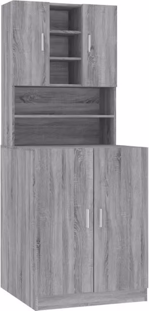 Mobile per Lavatrice Grigio Sonoma in Legno Multistrato CFW5961685