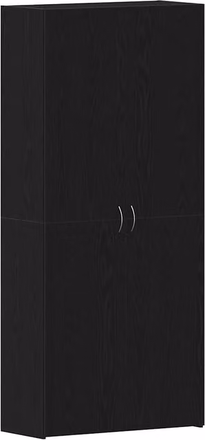 Scarpiera | Mobile per scarpe Nero 80 x 35.5 x 180 cm Legno multistrato