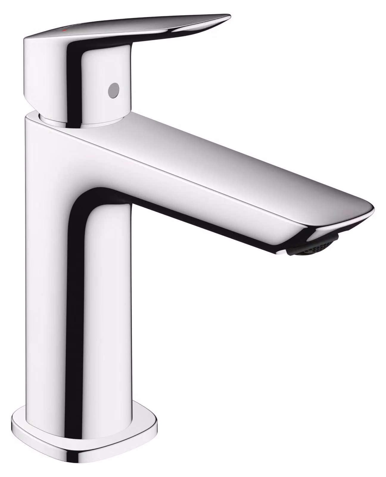 Miscelatore per lavabo Logis Fine 110, cromo, portata d'acqua di 1,2 GPM, con tappo a salvagoccia
