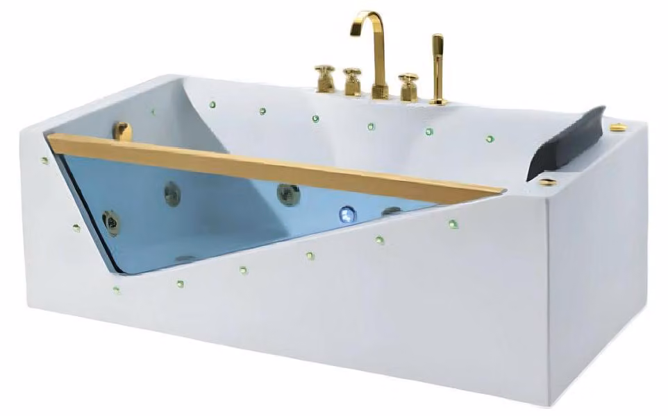 Designwanne Badewanne Acrylwanne Whirlpool Komfortwanne Massagewanne 170x80 cm