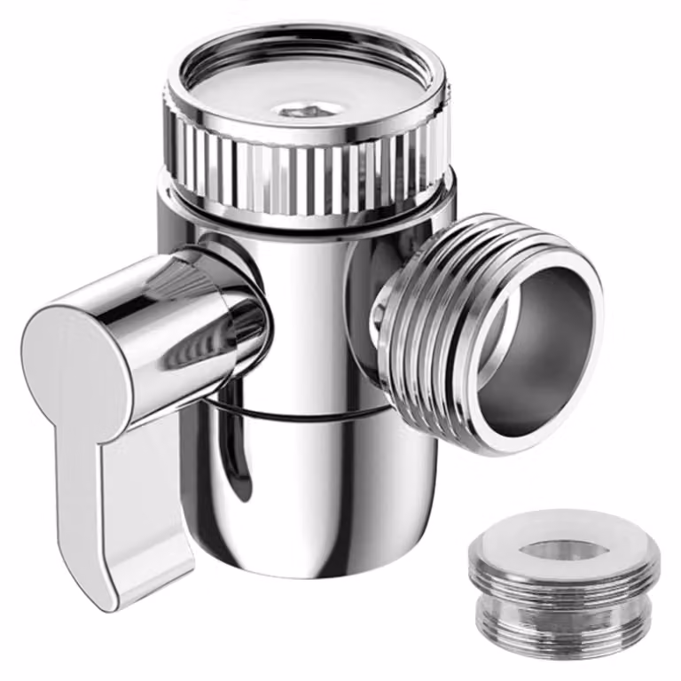 Convertitore per doccia, valvola a 3 vie, rubinetto per lavabo in ottone, divisore