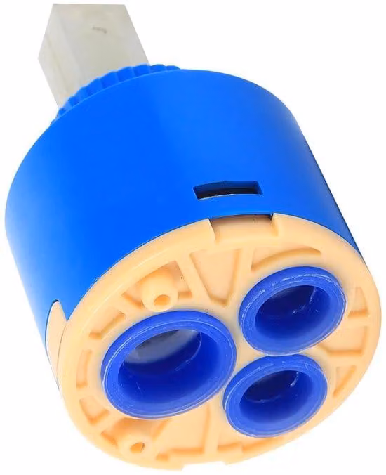 Componente in Vetroceramica per rubinetto da cucina, diametro 35/40 mm - Durata: 500.000 cicli - Manopola - Ricambio per rubinetti da cucina o soffioni doccia
