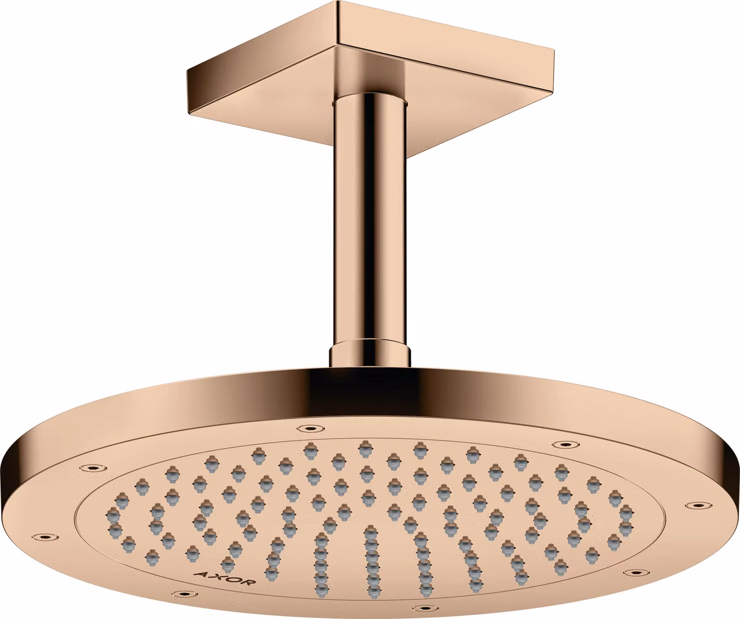 hansgrohe AXOR ShowerSolutions raccord de plafond, carré, 100mm, 26437300, 26437300
