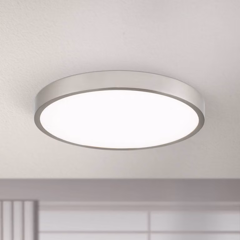 ORION Plafoniera a LED Bully, Alluminio / Grigio / Zincato, Soggiorno / Sala da pranzo, Alluminio, Moderno, Plafoniera LED