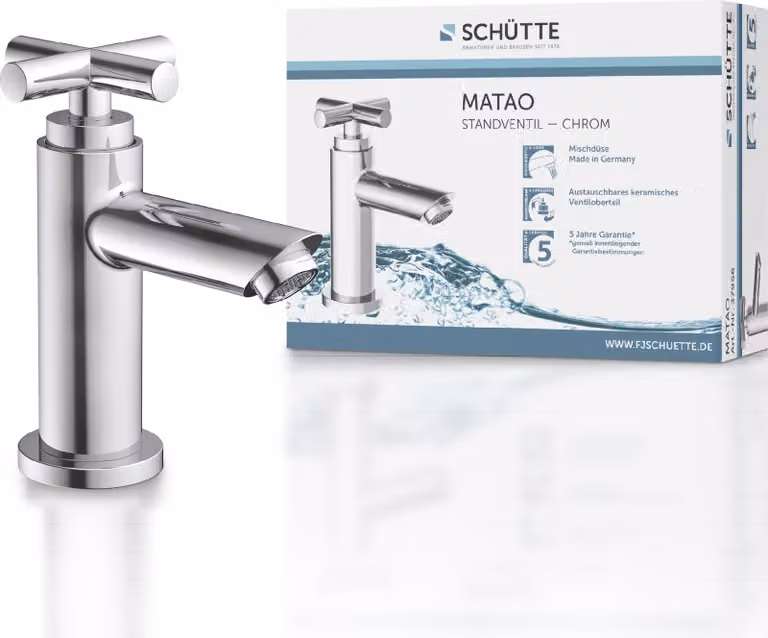 Rubinetto per acqua fredda Schütte MATAO, rubinetto per acqua fredda, cromo