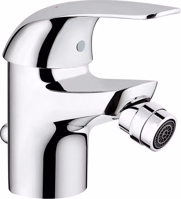 Rubinetto bidet monocomando Grohe serie Swift o Start Eco con scarico pop-up in finitura cromata argento