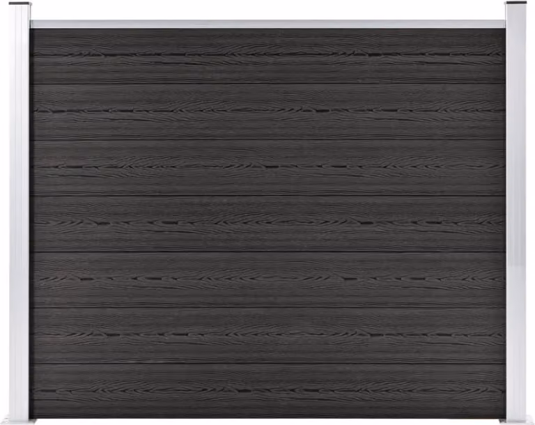 Maison Exclusive - Elemento di recinzione WPC 180x146 cm grigio
