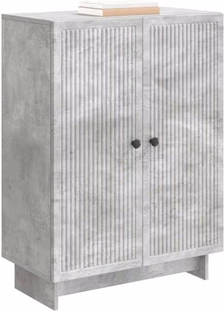 Credenza moderna Design In in legno ingegnerizzato grigio cemento L: 66 cm, P: 34,5 cm, H: 90 cm