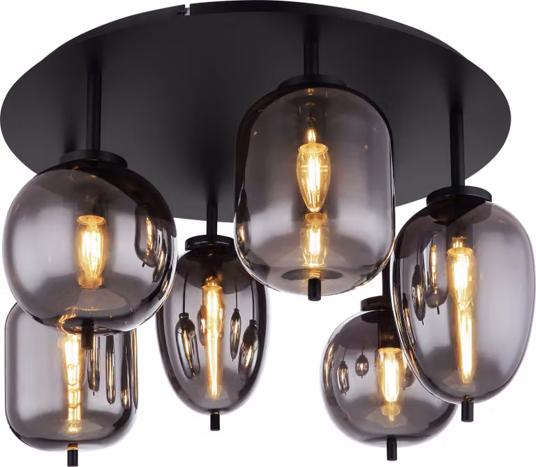 Lampada da soffitto BLACKY 15345-6D Globo