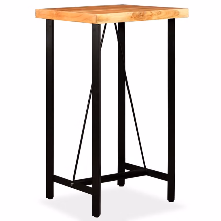 Maison Exclusive - Tavolino da bar in legno massello di acacia 60 x 60 x 107 cm